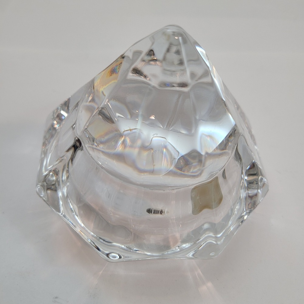 Bleikristall Paperweight 24% Lead Crystal Diamond Faceted Made in Germany Clear